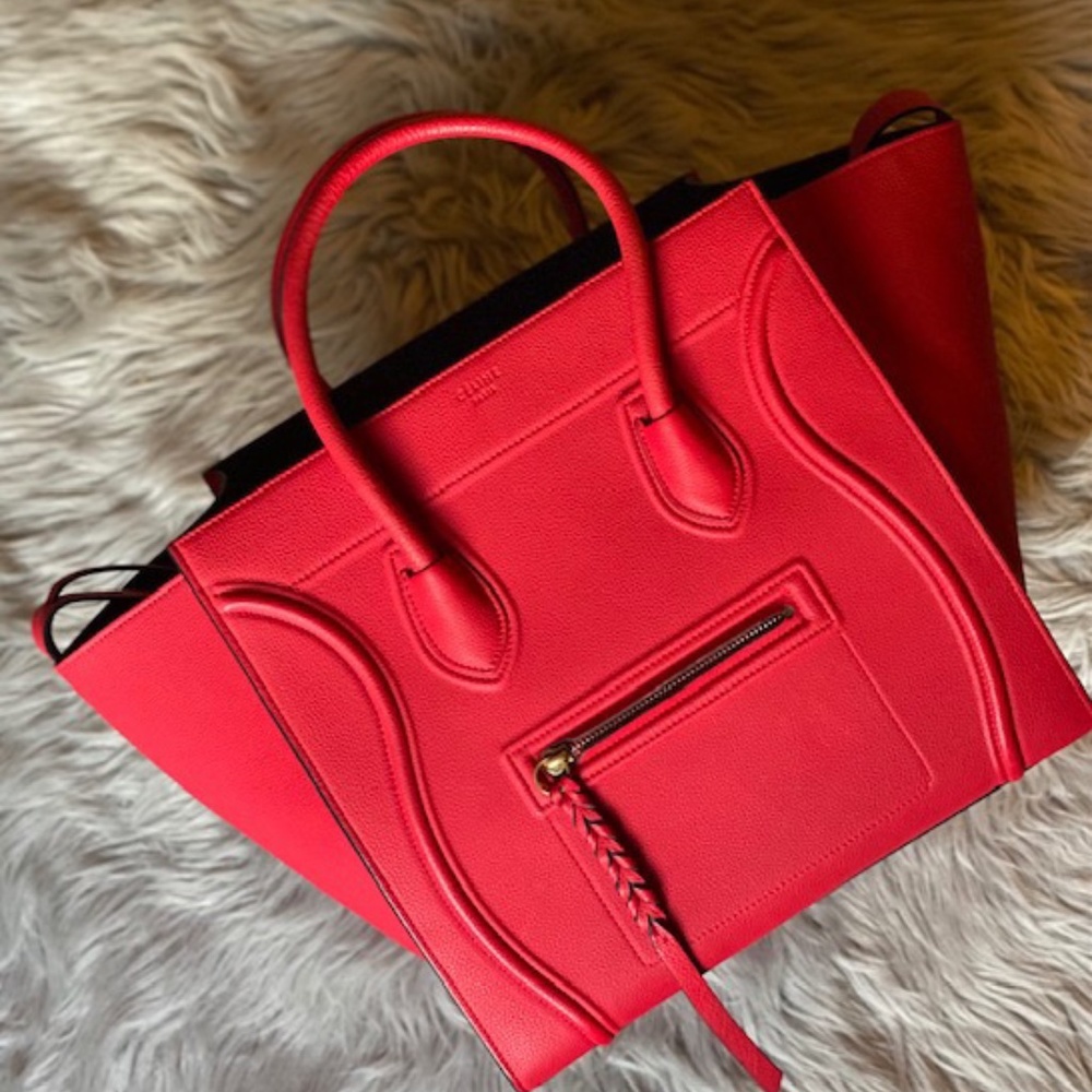 Red Celine Phantom- Large